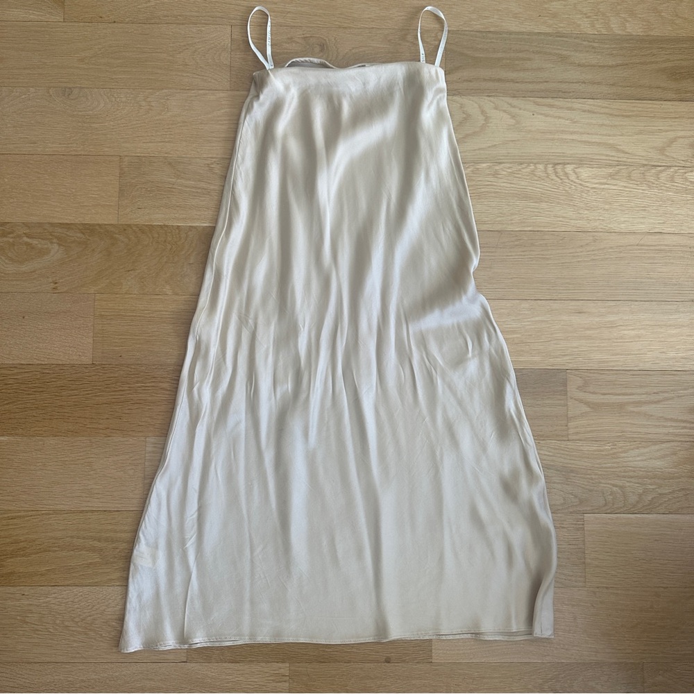 Chic Cream Midi Skirt - Picture 2 of 6